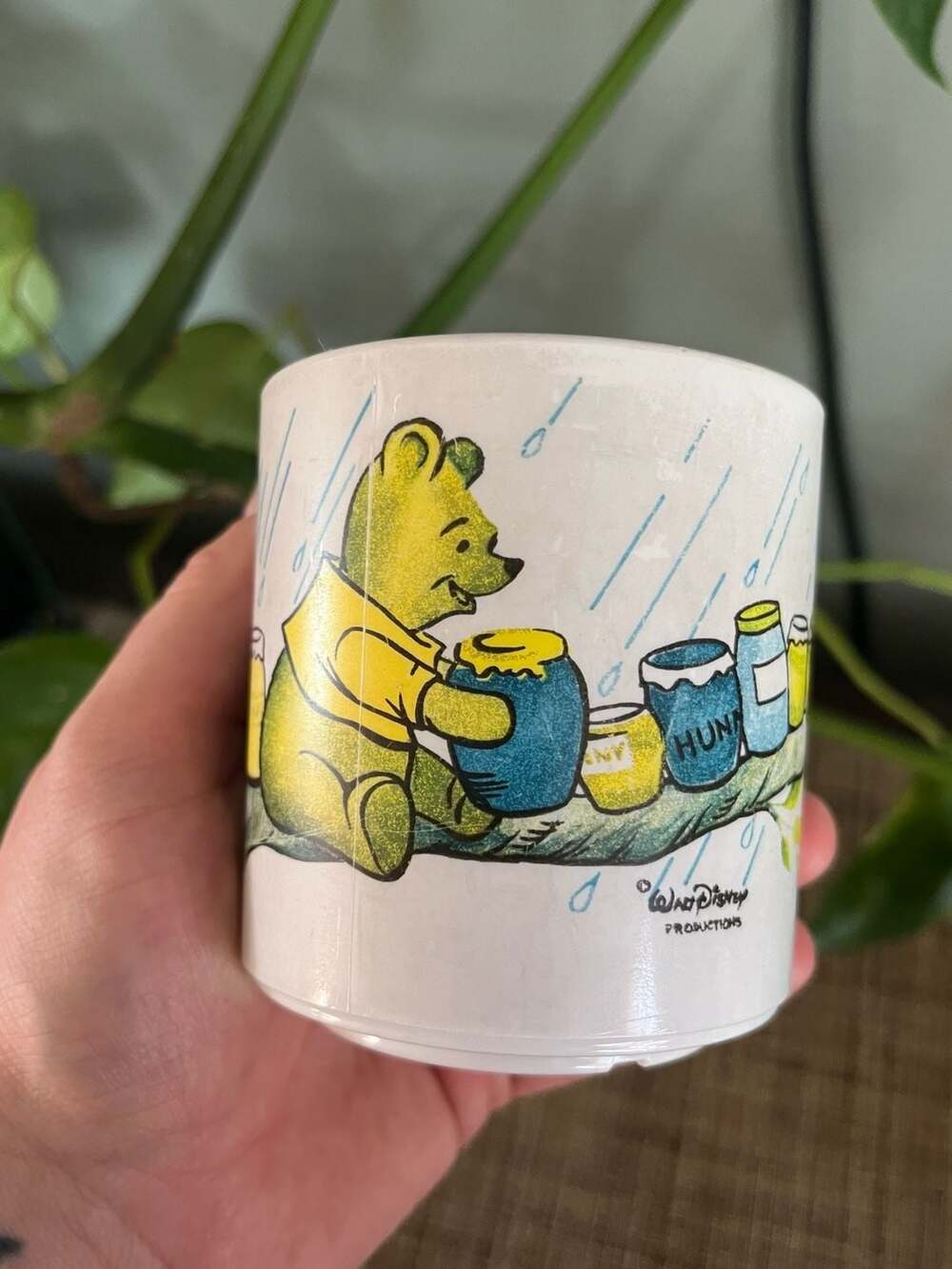 Vintage Walt Disney Productions Winnie the Pooh Plastic Mug
